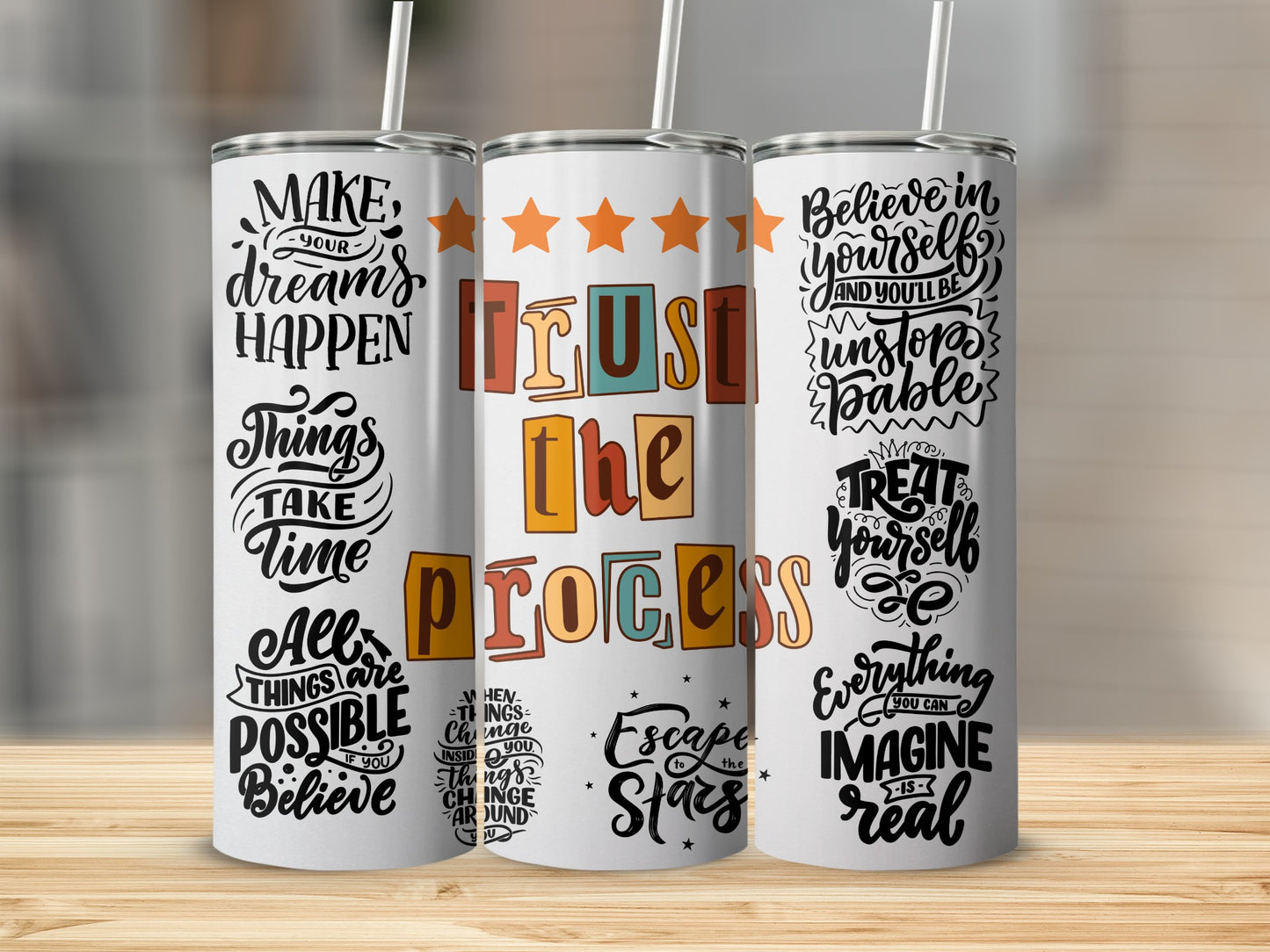 Motivational Quotes Design Inspirational Tumblers