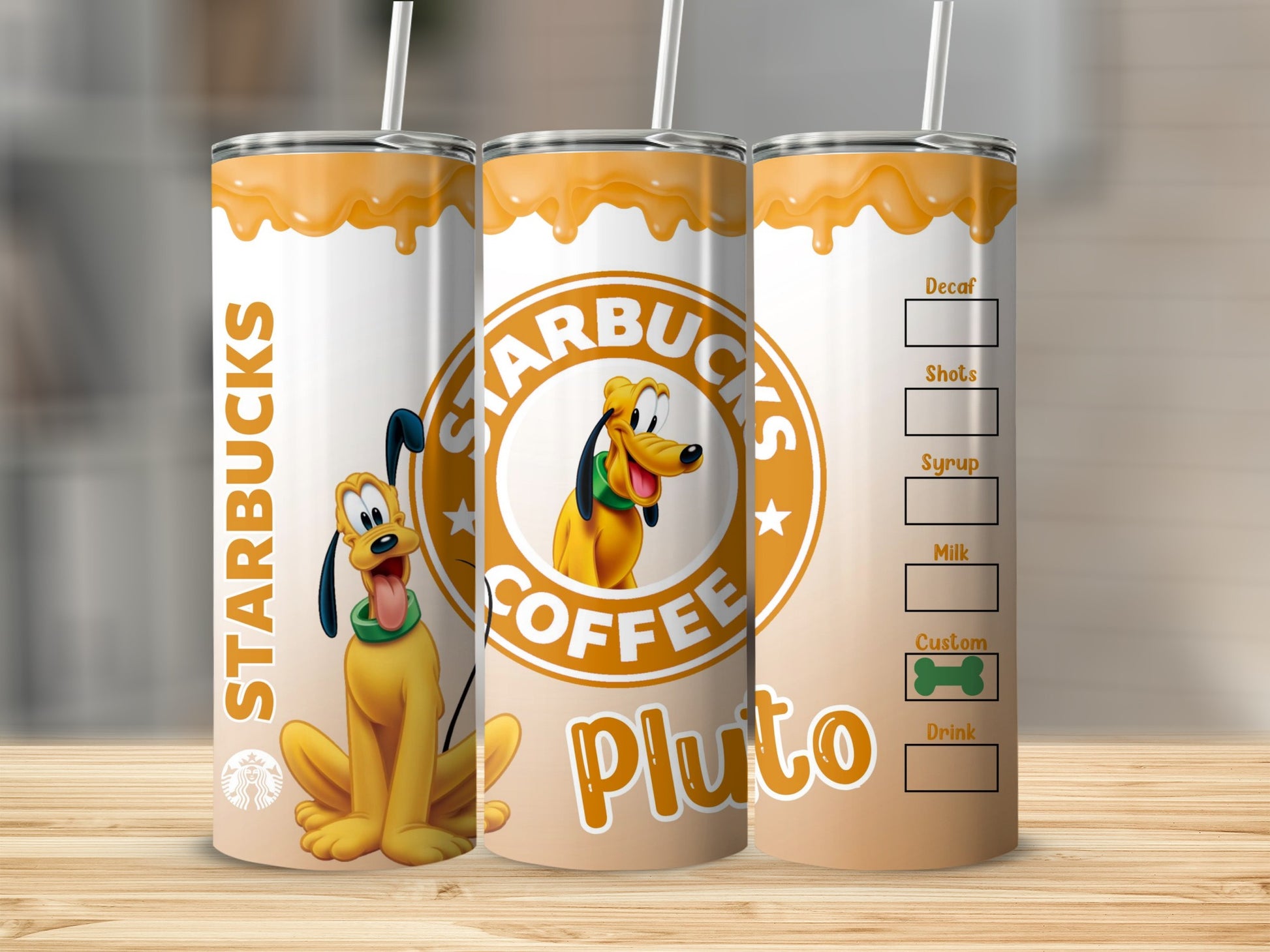 Starbucks Pluto Custom Design Tumbler for Coffee Lovers