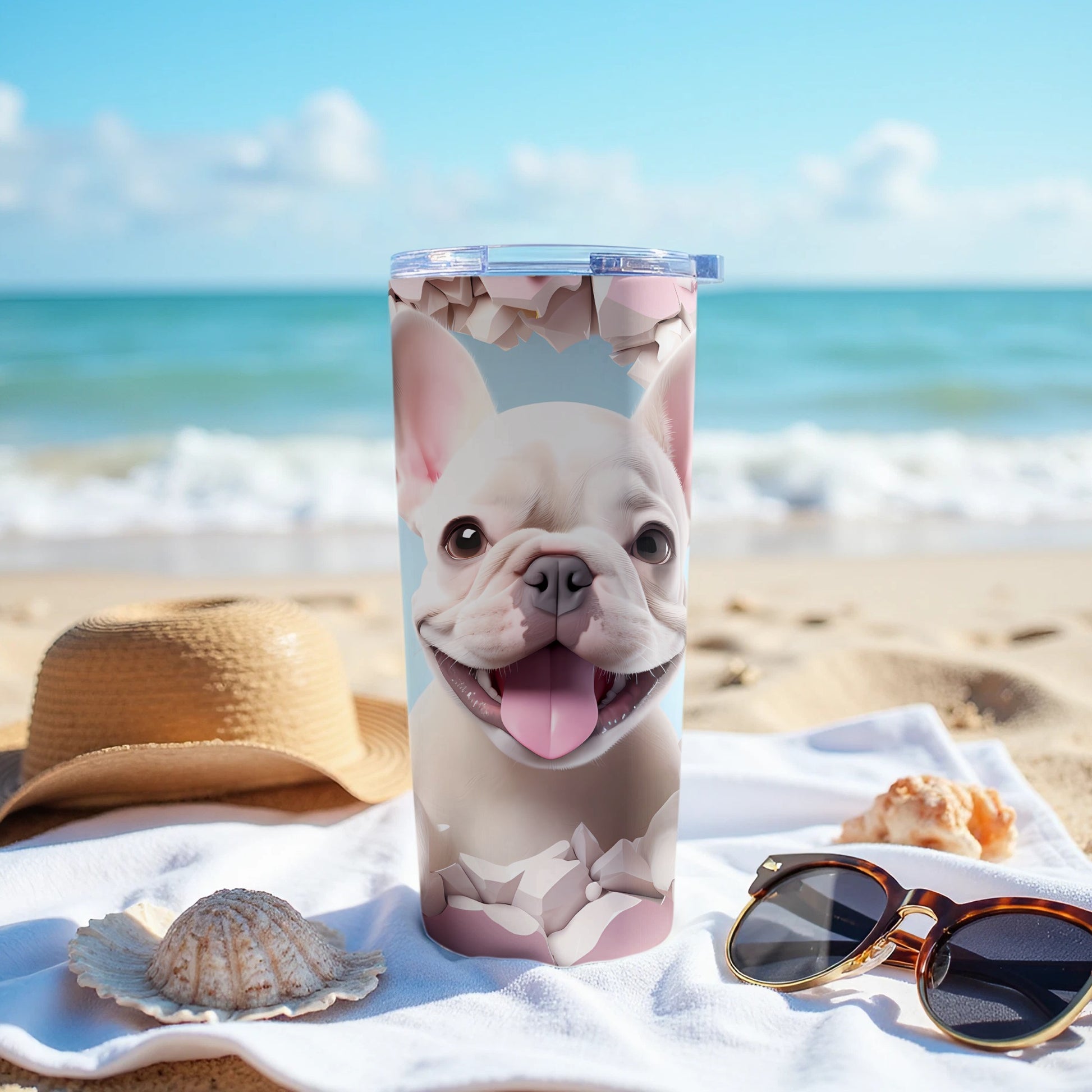 Happy French Bulldog Tumbler Pink Crack Design product type
French Bulldog
Frenchie
Dog Lover
Cute Dog
Happy Puppy
Pet Accessory
Tumbler
Drinkware
Travel Mug
Insulated Cup
Summer Drinkware
Beach Day
Ocean Vibes
Animal Design
Pink Aesthetic
Cracked Art
Beverage Holder
Gift Idea
Dog Print
Character Tumbler