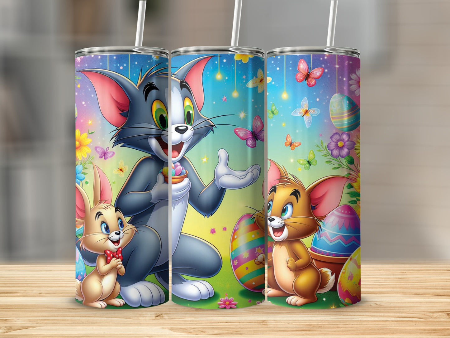 Tom Jerry Easter Colorful Tumbler product type