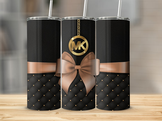 Luxurious Gold Bow Design Tumbler with MK Logo