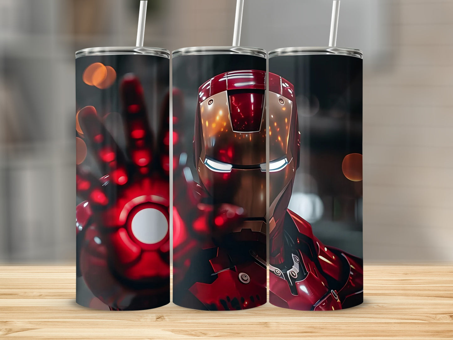 Marvel Superhero Iron Man Design Tumbler Cup