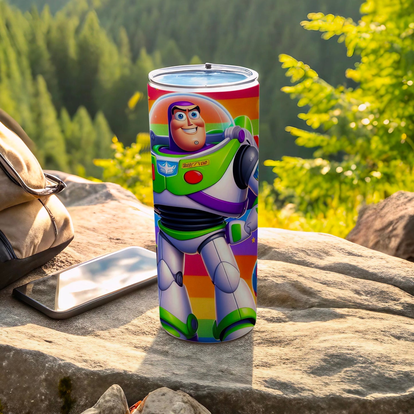 Buzz Lightyear Colorful Outdoor Adventure Tumbler