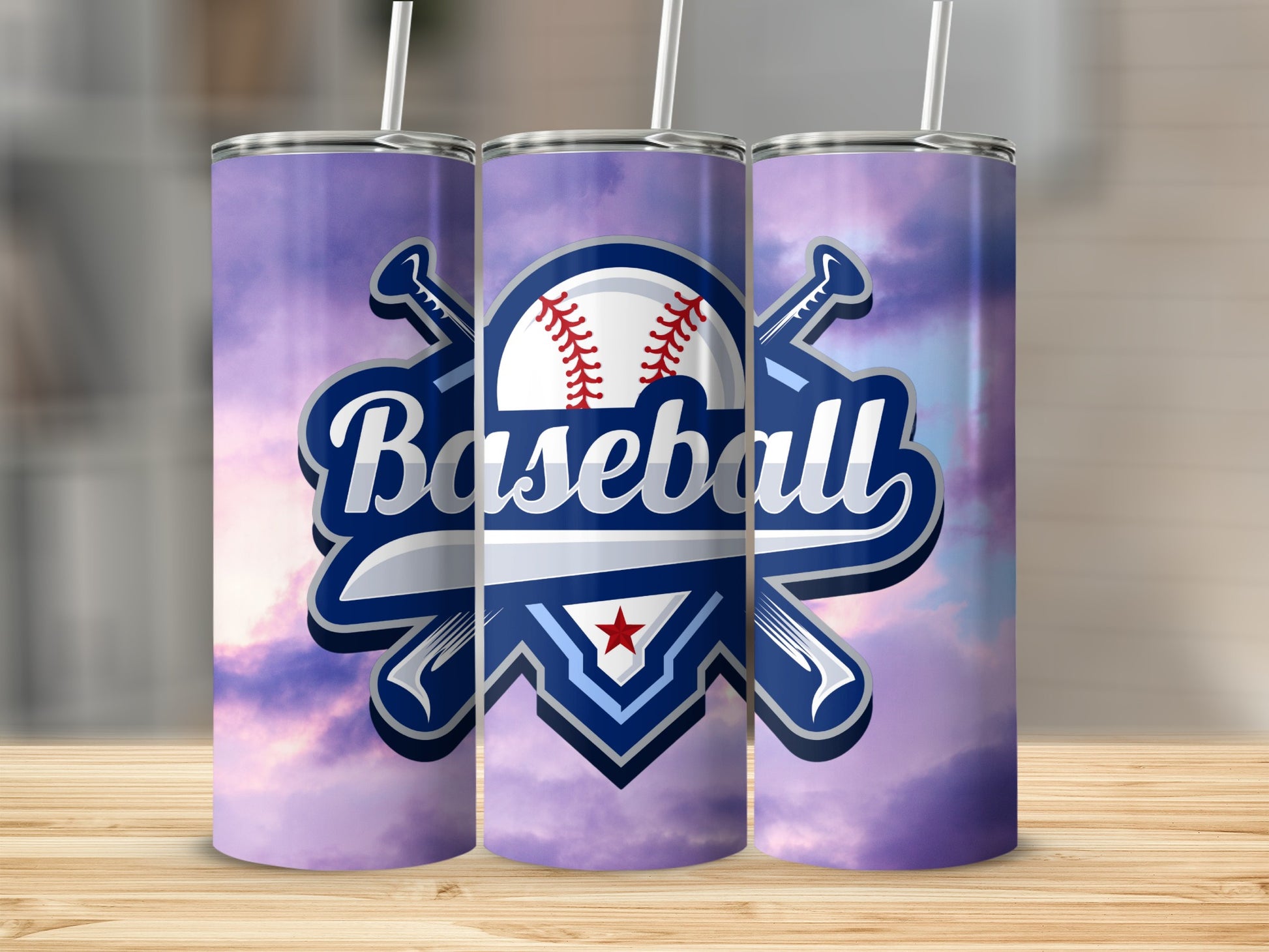 Baseball Sports Design Tumbler Cups for Drink Lovers