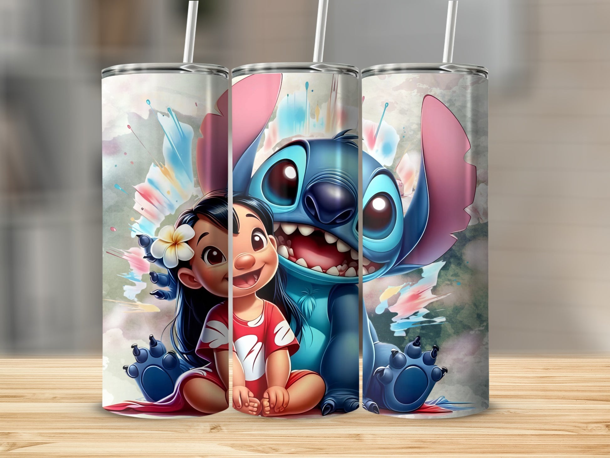 Cute Cartoon Characters Tumbler With Straw
