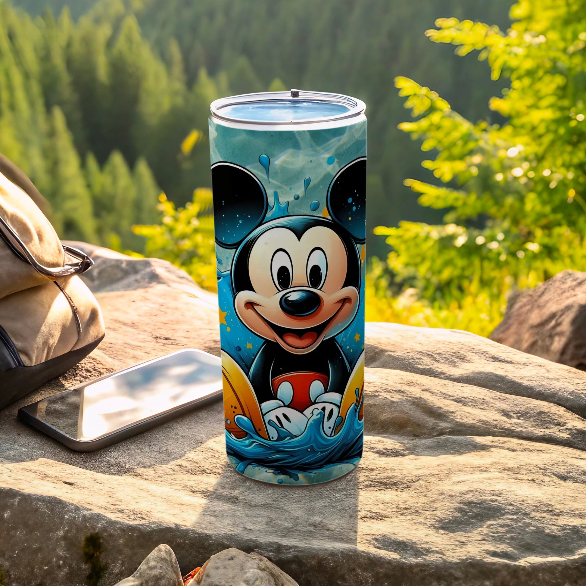 Vibrant Character Tumbler with Playful Cartoon Design