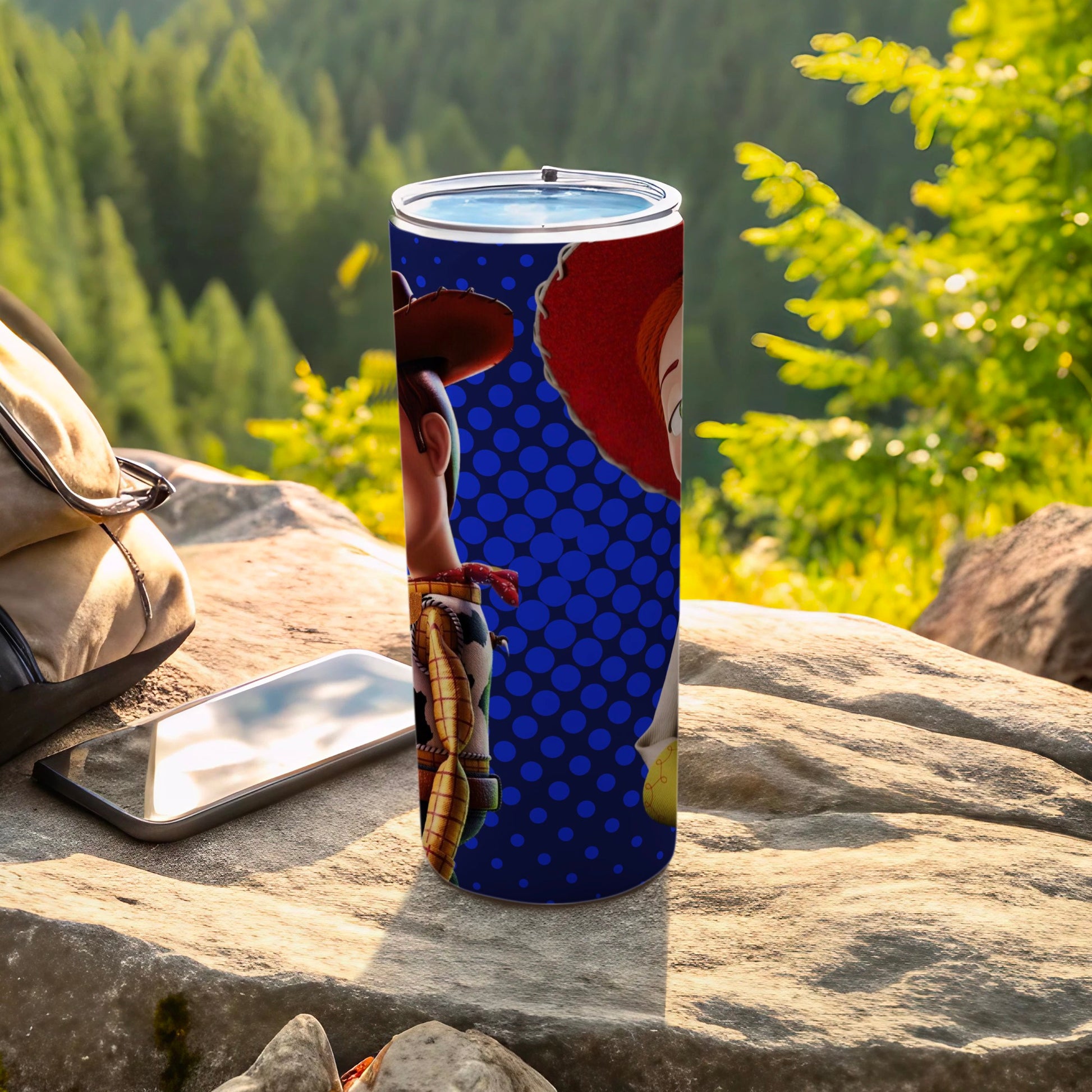 Toy Cowboy and Cowgirl Themed Tumbler for Outdoor Adventures