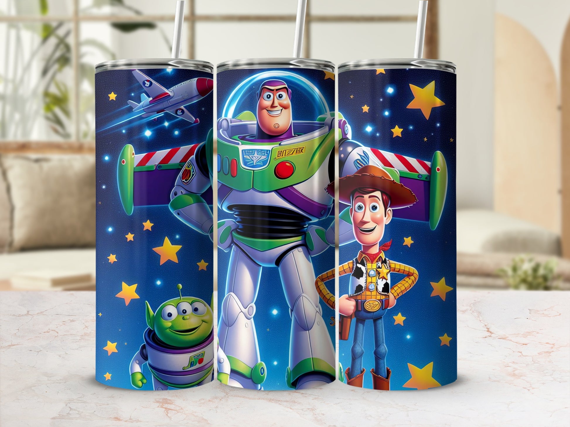 Buzz and Woody Starry Night Insulated Tumbler Cup