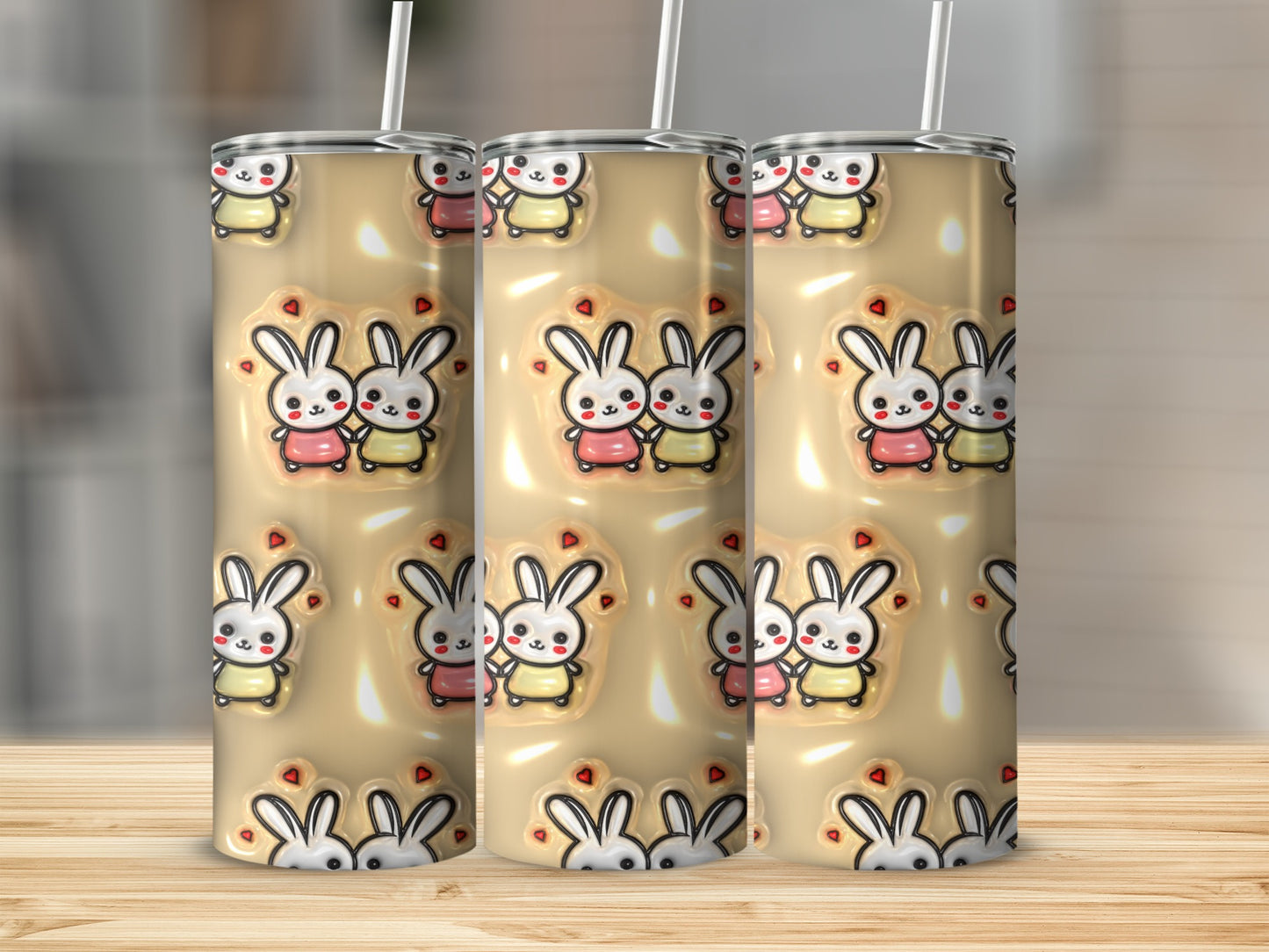 Cute Bunny Design Tall Tumblers Perfect for Any Occasion