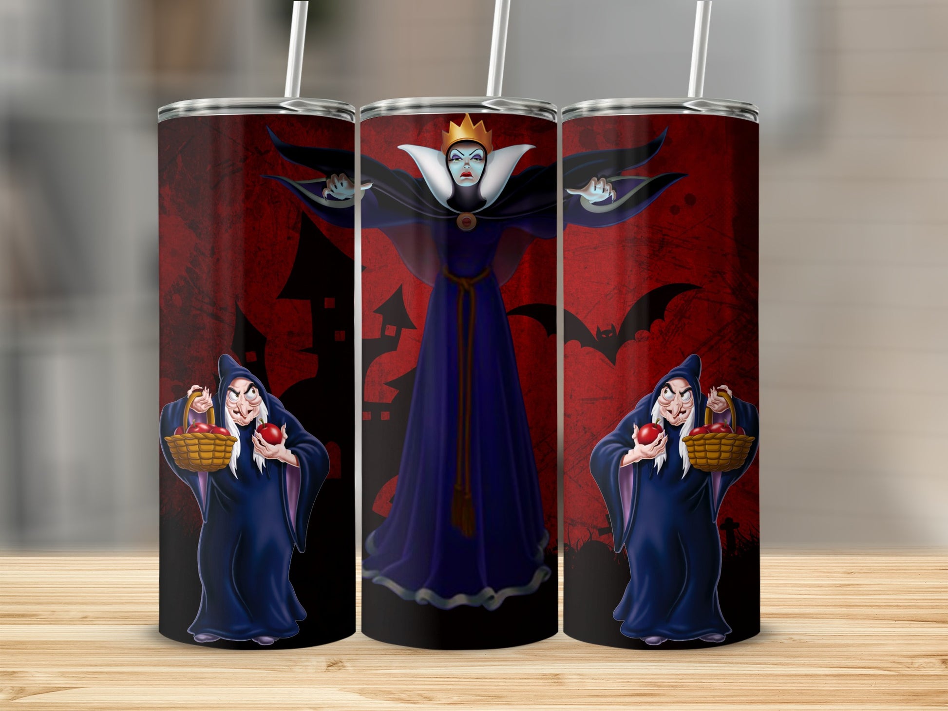 Evil Queen and Witch Themed Tumbler Cup