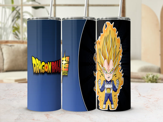 Dragon Ball Super Tumblers with Vegeta Character Design