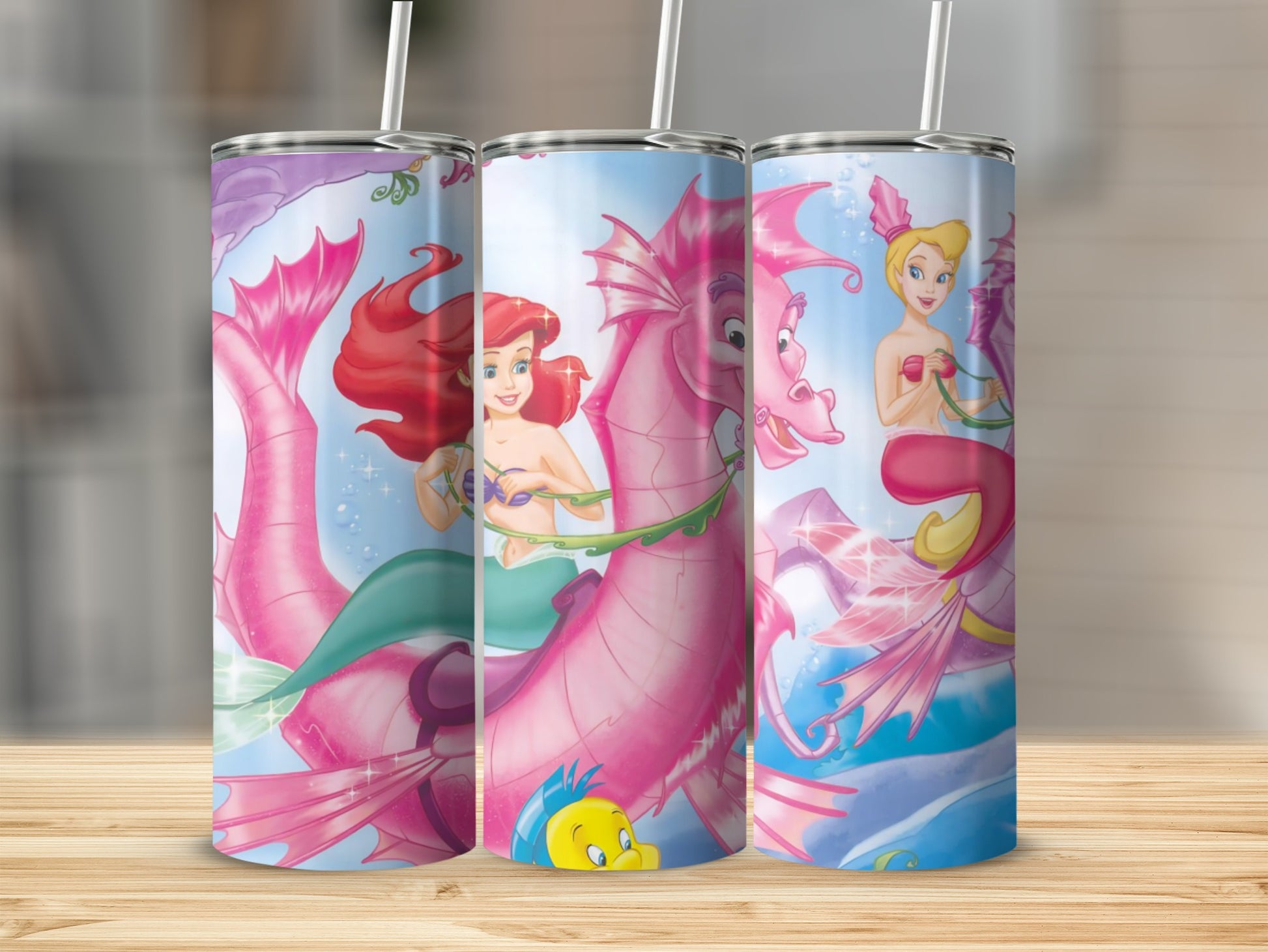 Mermaid and Fairy Fantasy Stainless Steel Tumbler
