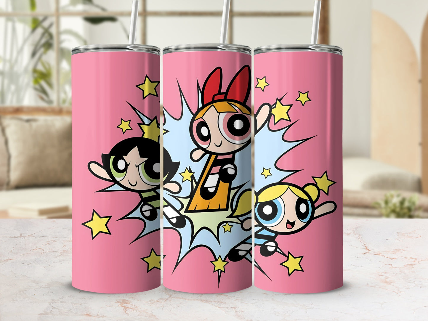 Colorful Cartoon Characters Stainless Steel Tumbler