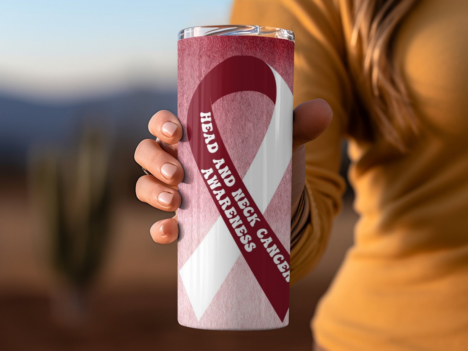 Head And Neck Cancer Awareness Insulated Tumbler