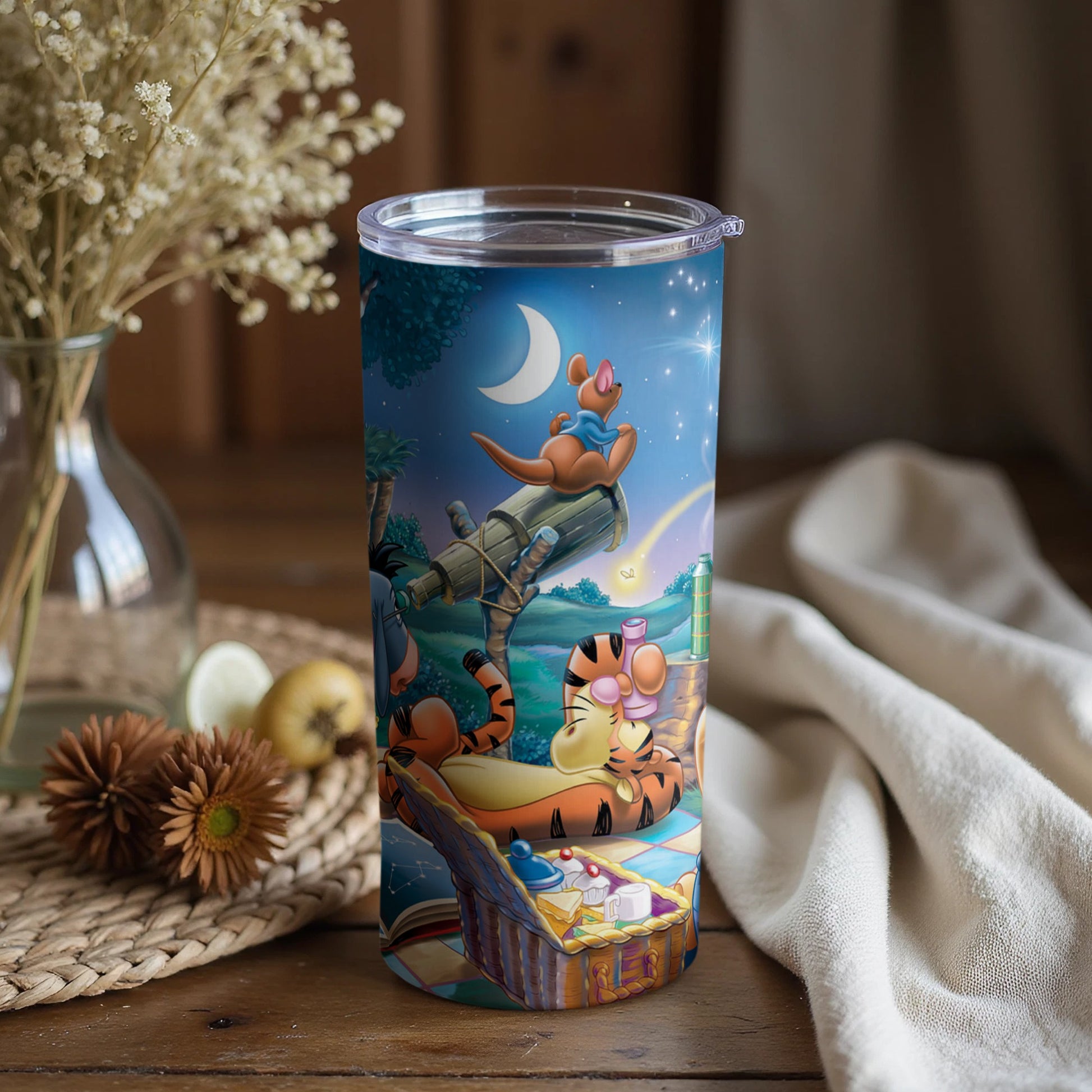 Whimsical Sleeping Tigger and Roo Tumbler Product