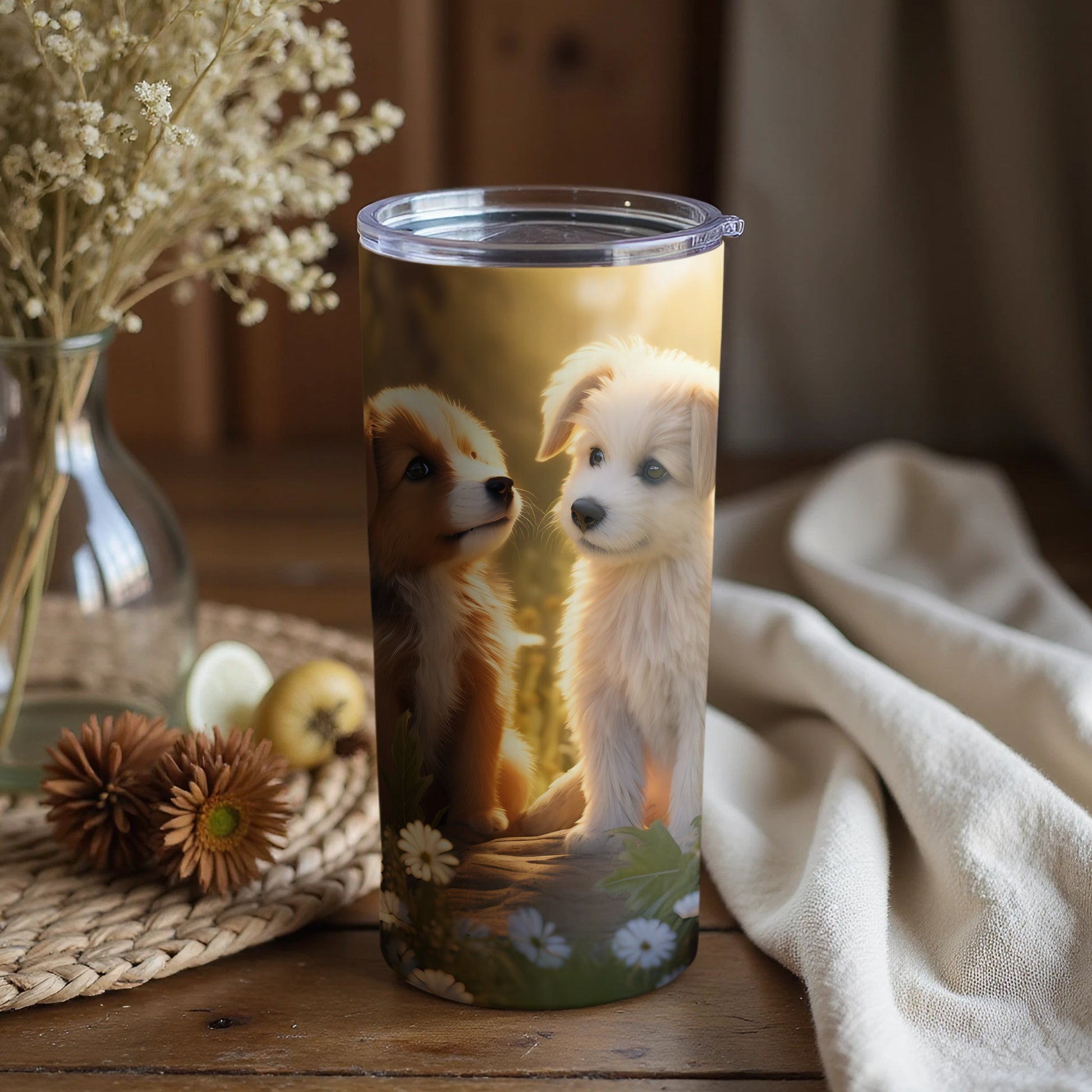 Adorable Puppy Friends Sunny Field Daisies product type
Puppy
Dogs
Cute Puppy
Adorable Dogs
Sunny Scene
Field Flowers
Daisy Design
Pet Lover
Dog Lover
Animal Art
Tumbler
Drinkware
Gift Idea
Happy Vibe
Outdoor Dogs
Warm Glow
White Puppy
Brown Puppy
Nature Inspired
Companion Animals
