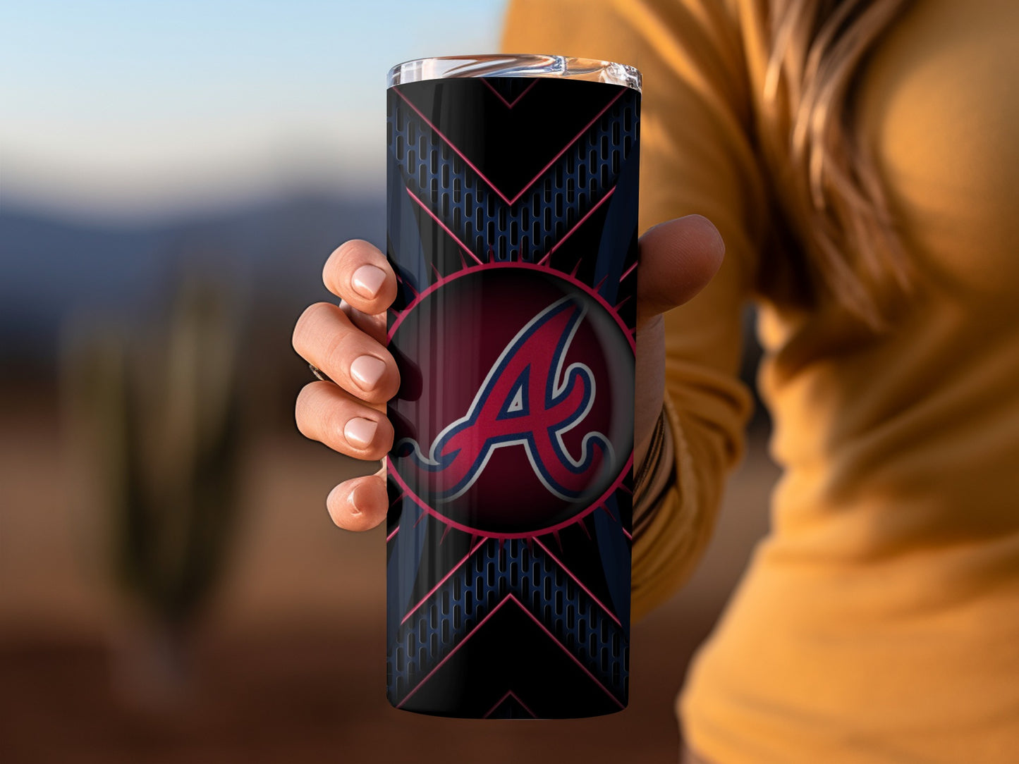 Atlanta Braves Logo Style Design Artwork Image Tumblers