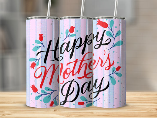 Happy Mother's Day Floral Design Insulated Tumbler