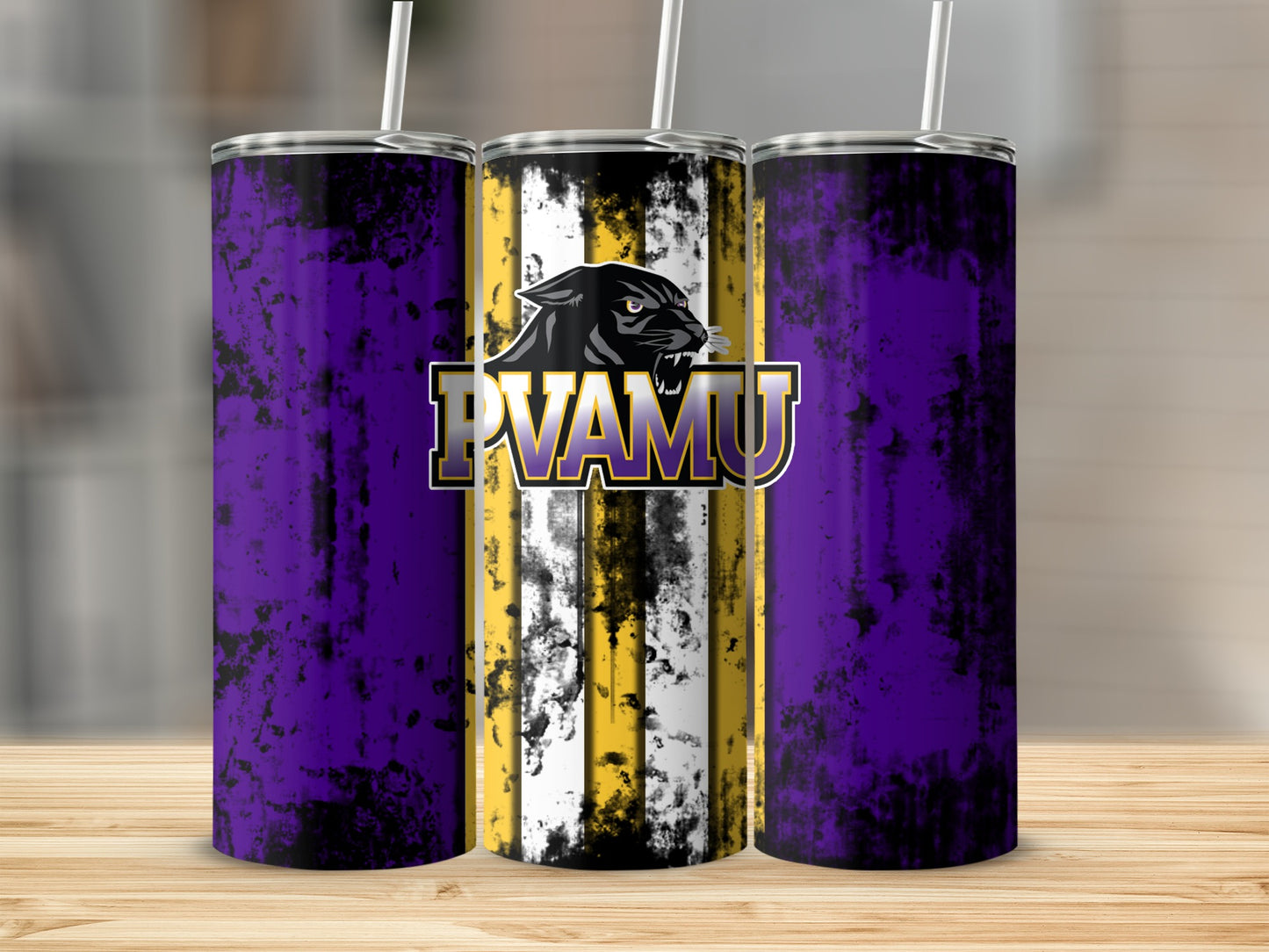 PVAMU Panther Design High-Quality Tumbler Product