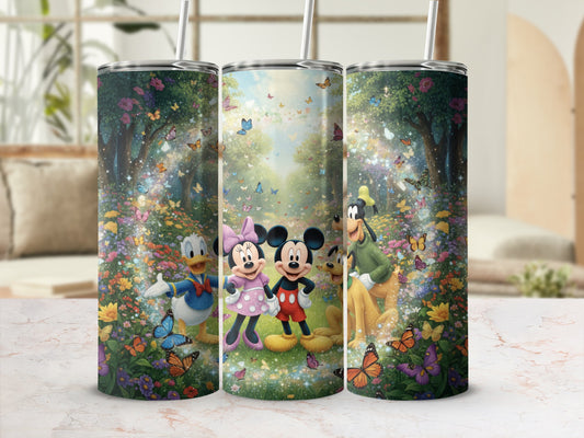Disney Characters Forest Scene Tumbler Cup