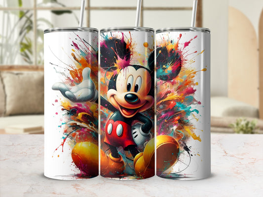 Colorful Splattered Mickey Mouse Design Mug Product