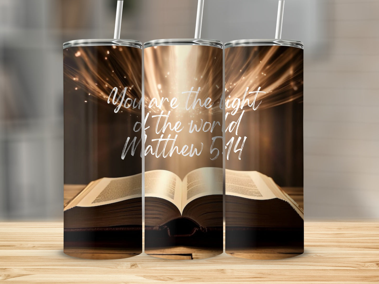 You Are The Light of The World Matthew 5:14 tumbler