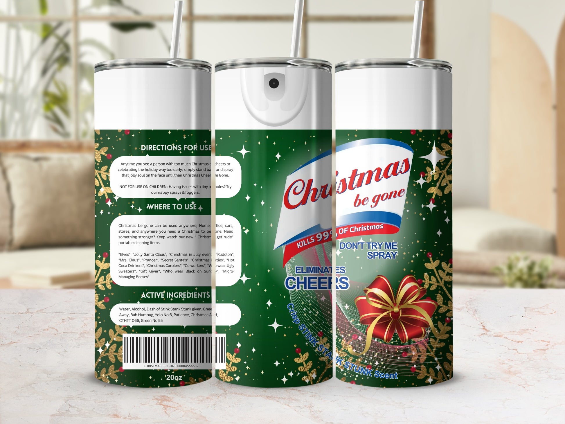 Christmas Be Gone Spray Eliminates Holiday Cheer Product