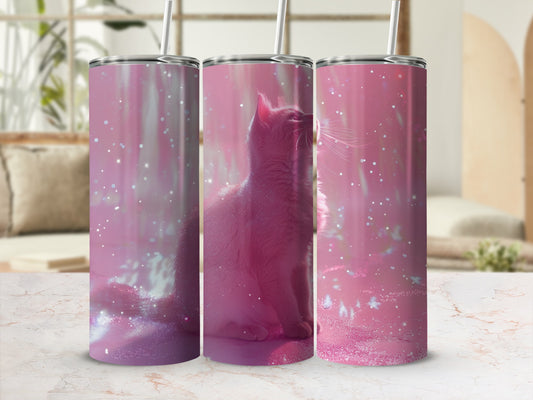Pink Cat Sparkle Design Dreamy Vibrant Tumbler product type