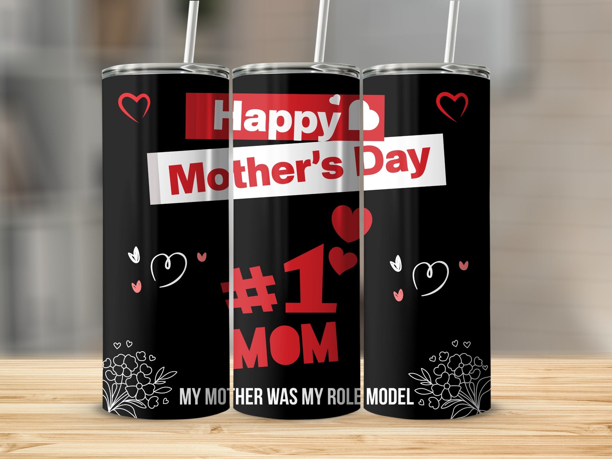 Happy Mother's Day #1 Mom Insulated Tumbler
