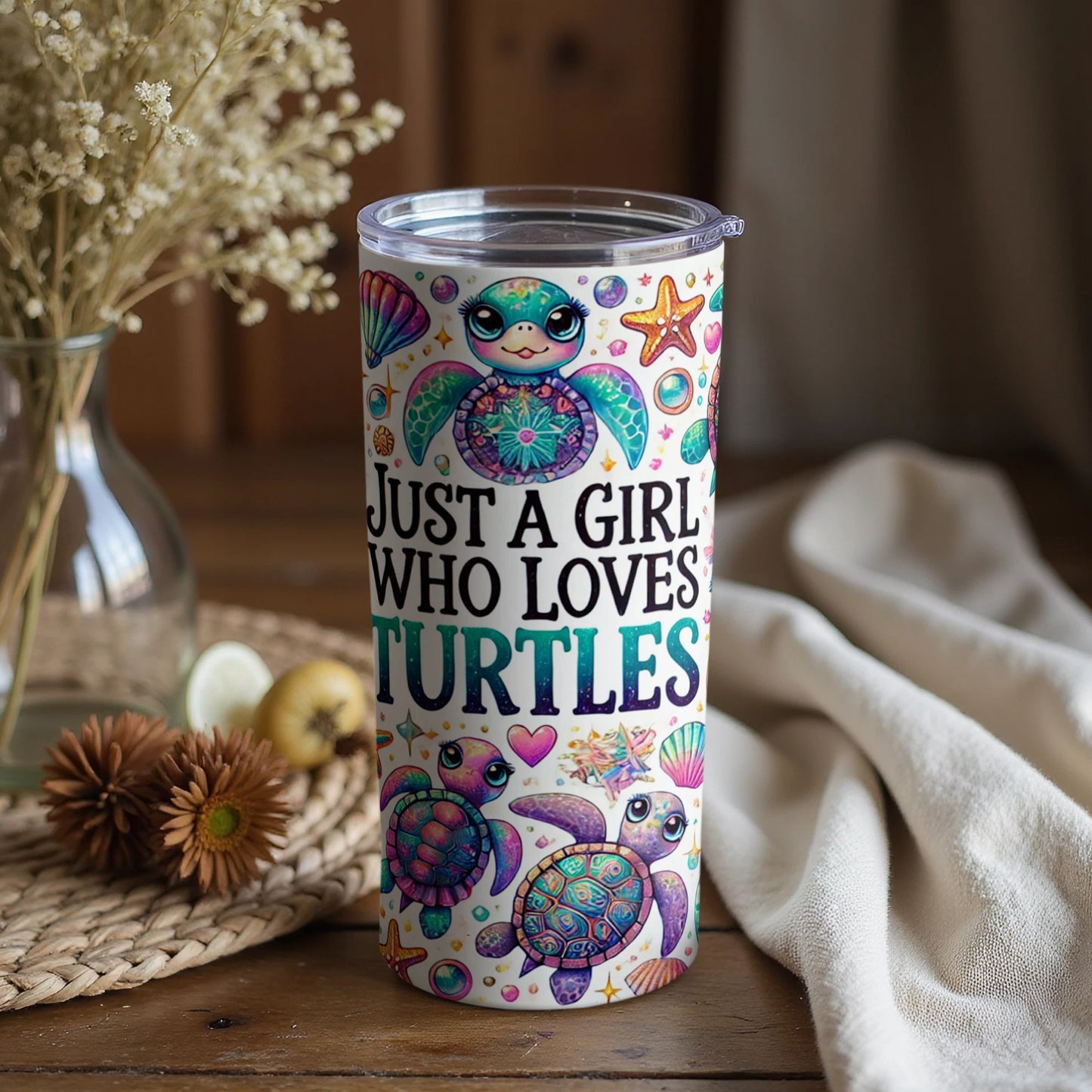 Just a Girl Who Loves Turtles Tumbler Product