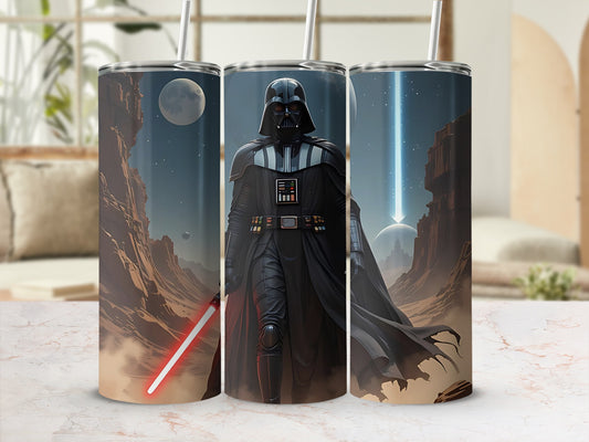 Darth Vader Red Lightsaber Desert Planet Sci-fi Tumbler product type