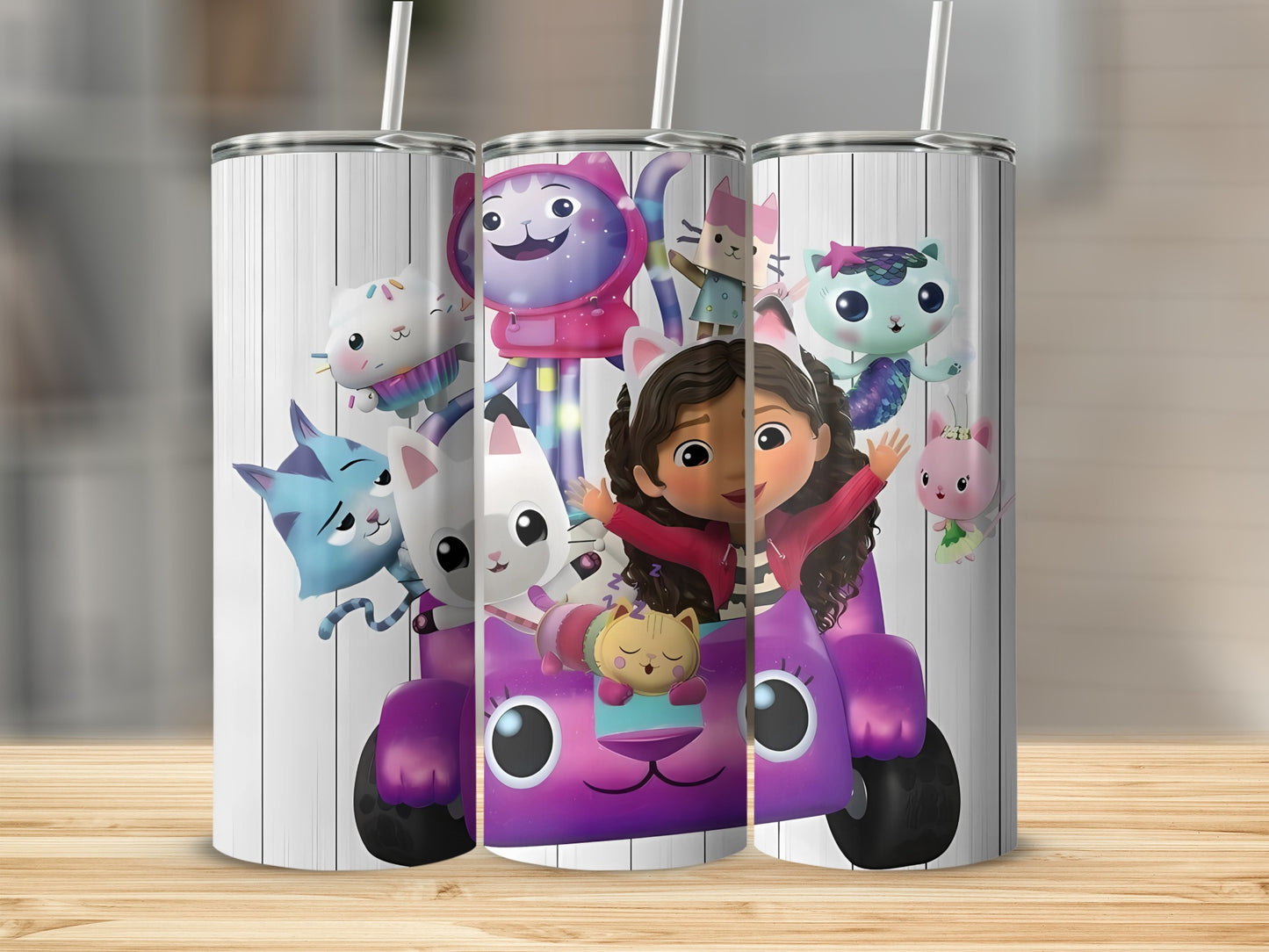 Cute Cartoon Characters Insulated Tumbler With Straw