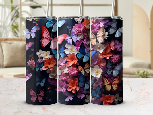 Beautiful Butterfly Bloom Pattern Dark Background Tumbler product type
Tumbler
Butterfly print
Floral pattern
Colorful design
Flower artwork
Nature theme
Vibrant butterflies
Dark background
Drinkware
Aesthetic cup
Garden motif
Spring flowers
Summer vibes
Pink butterflies
Blue flowers
Purple blooms
Orange blossoms
Unique gift
Elegant design
Charming pattern