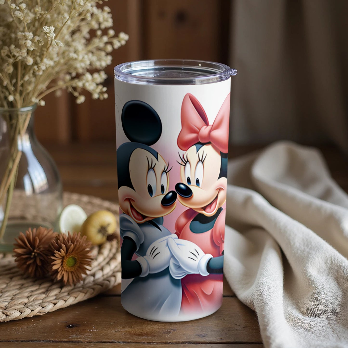 Cute Disney Minnie and Mickey Mouse Tumbler