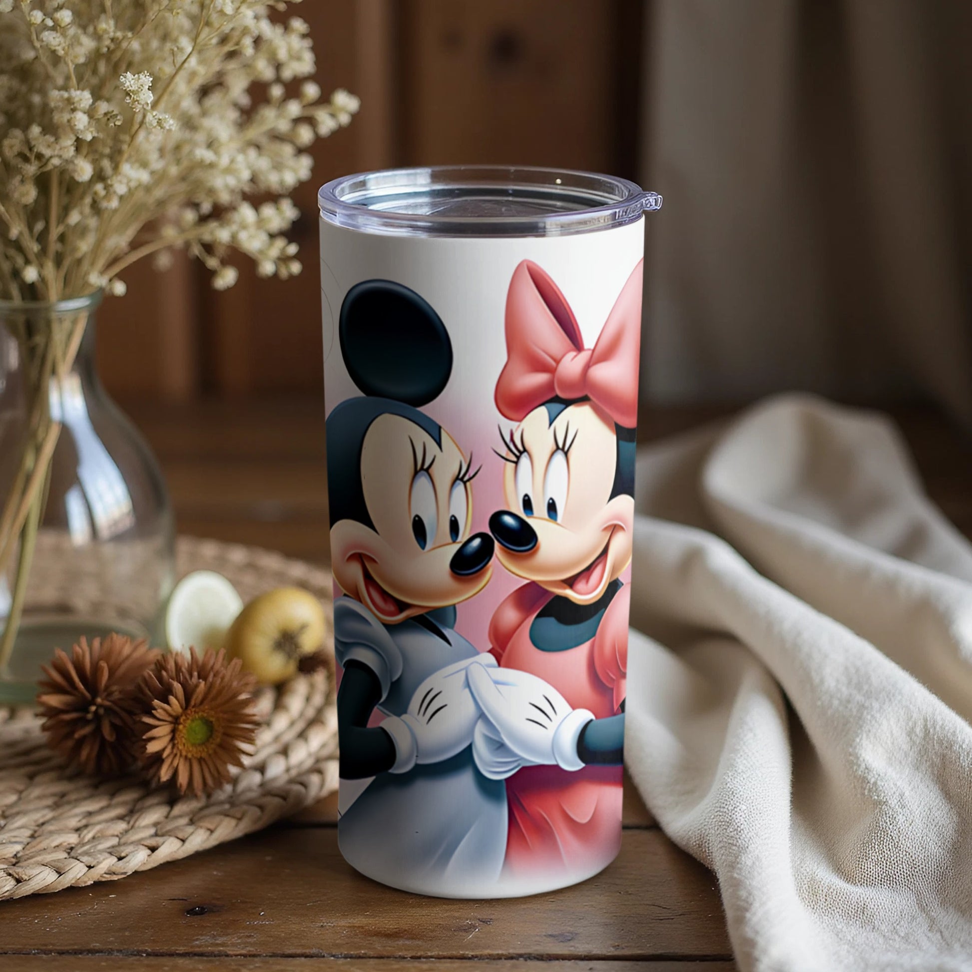 Cute Disney Minnie and Mickey Mouse Tumbler