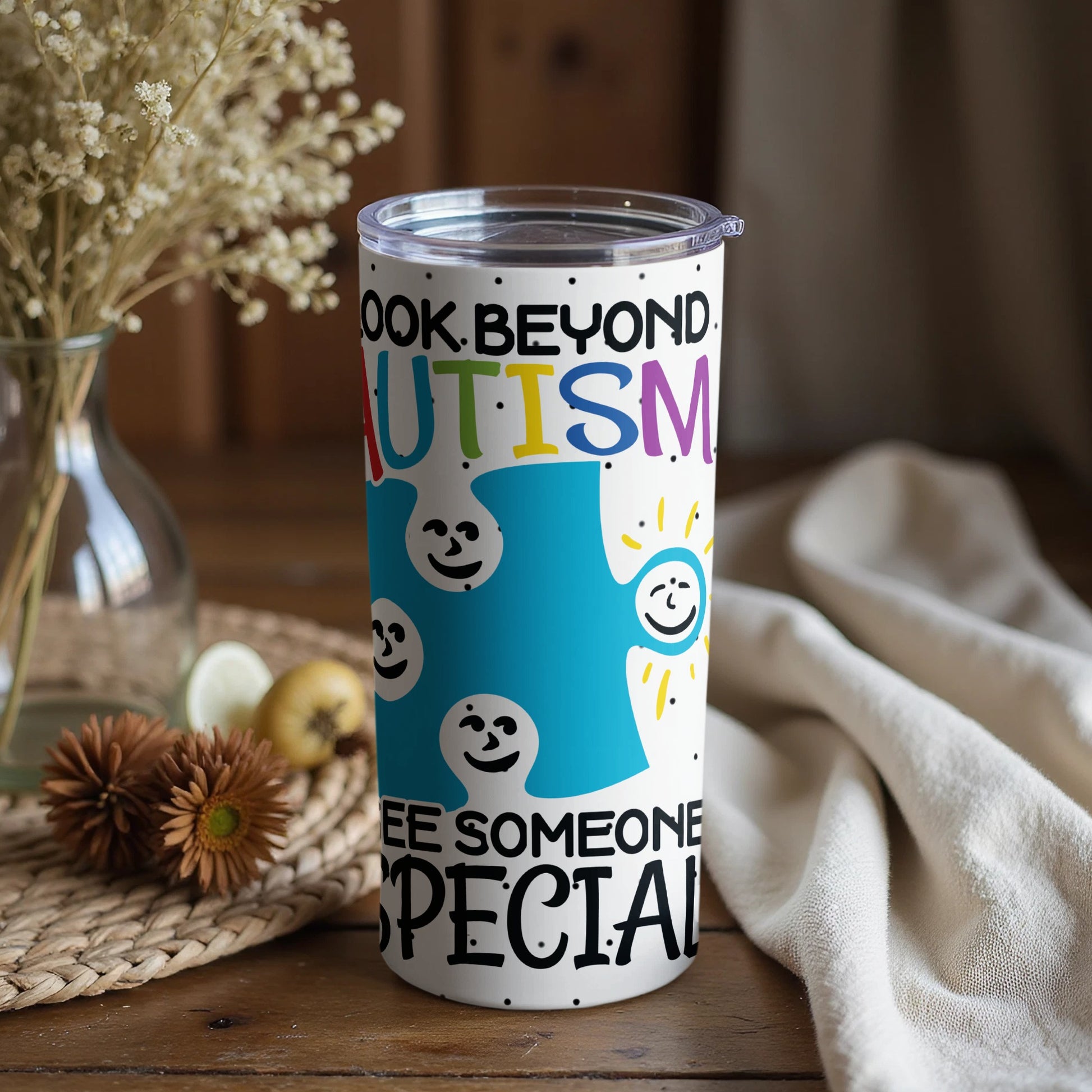 Look Beyond Autism See Someone Special Tumbler