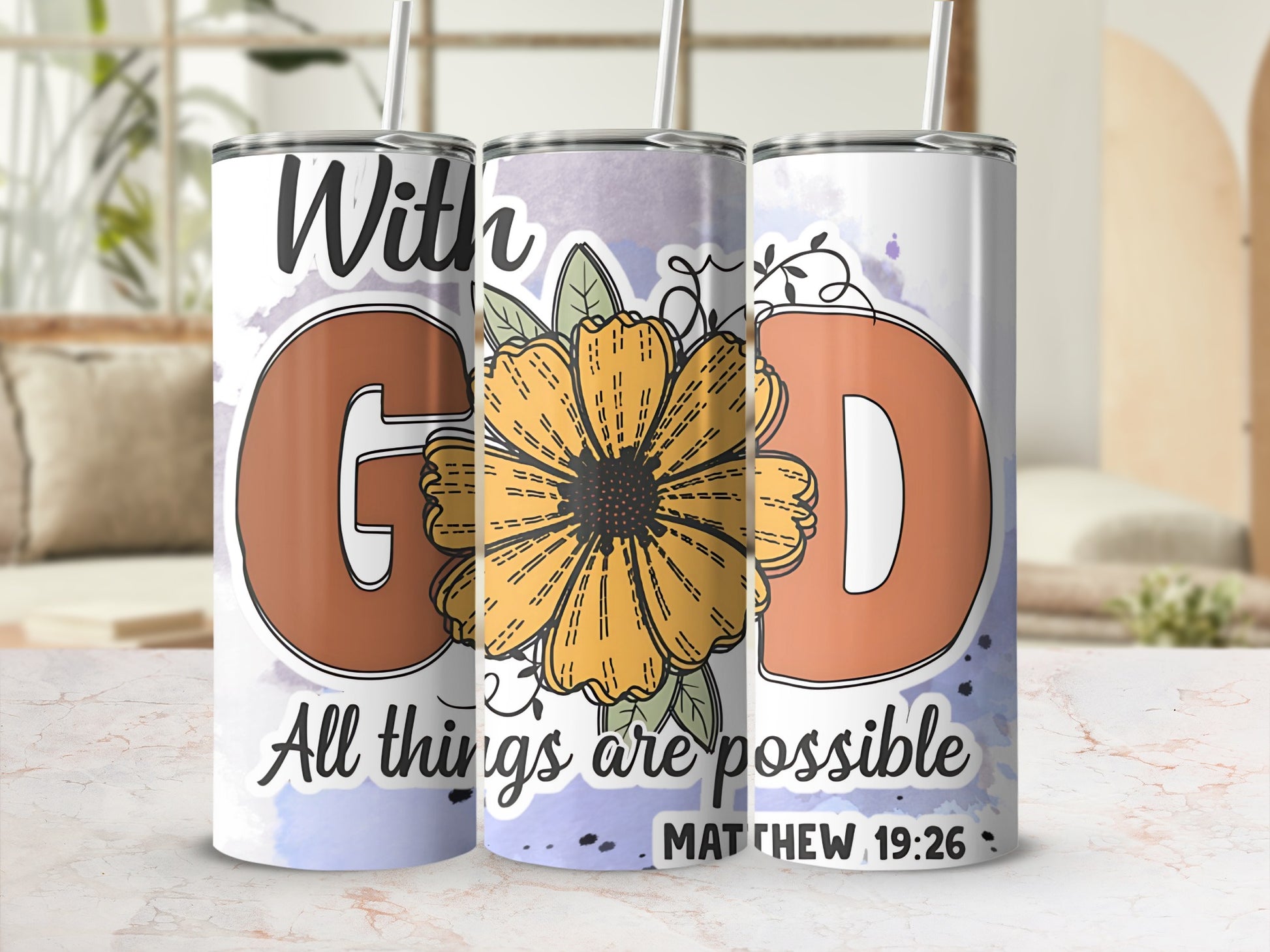 All Things Are Possible Matthew 19:26 Tumbler
