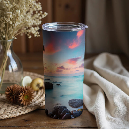 Serene Ocean Sunset Tumblers for Inspirational Moments