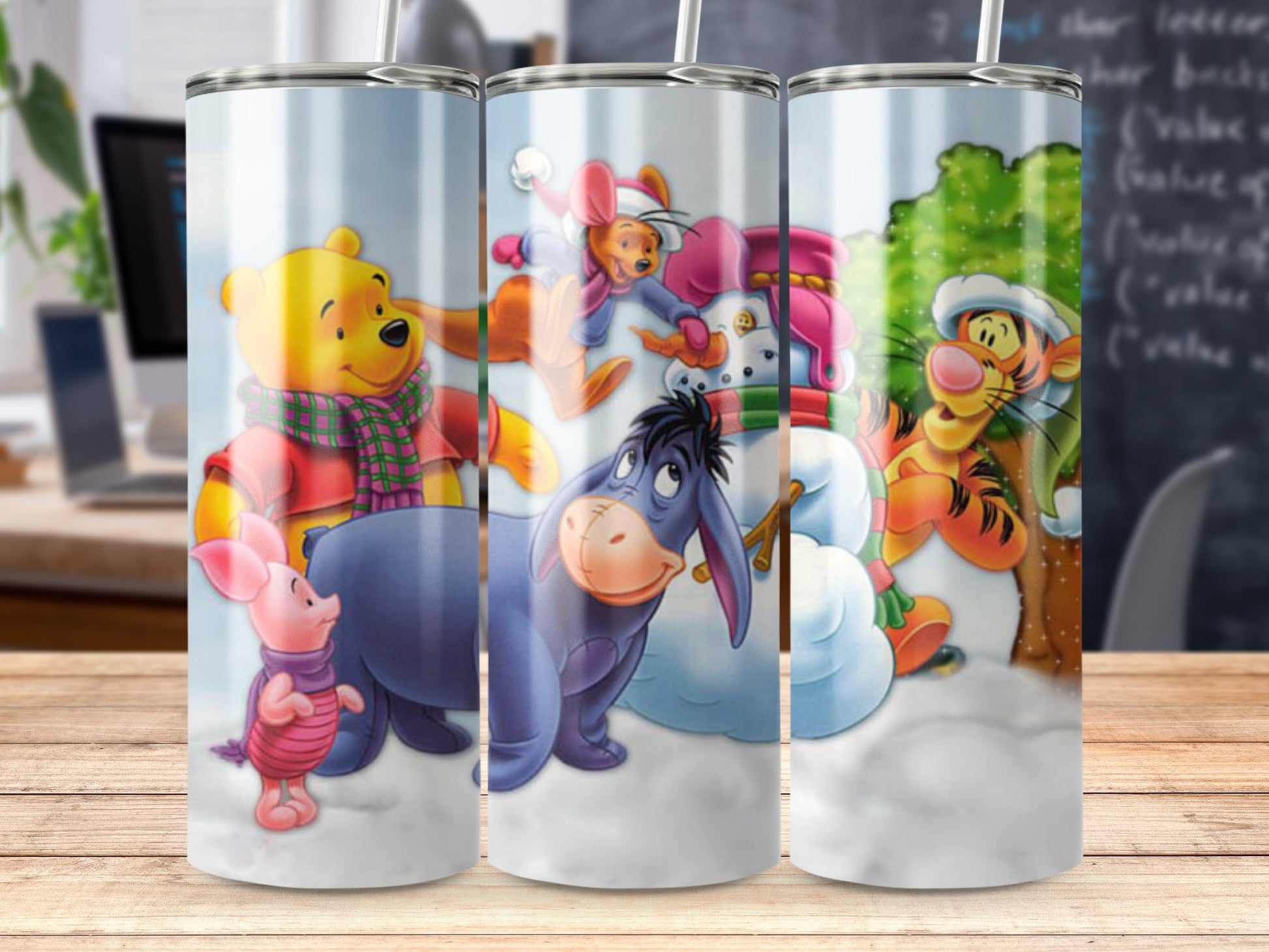 Adorable Winnie the Pooh Friends Insulated Tumbler