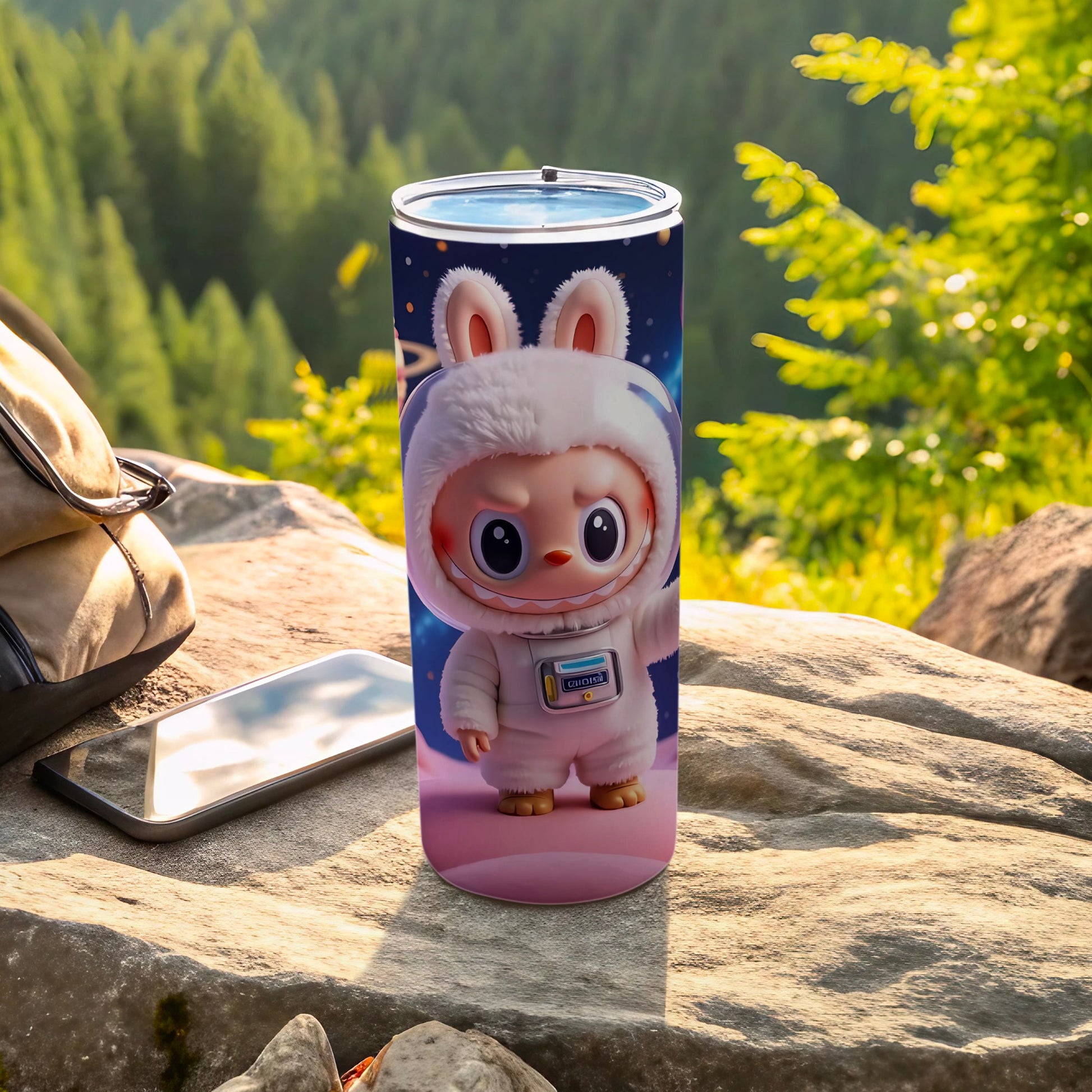 Cute Astronaut Animal Design Travel Drink Tumbler