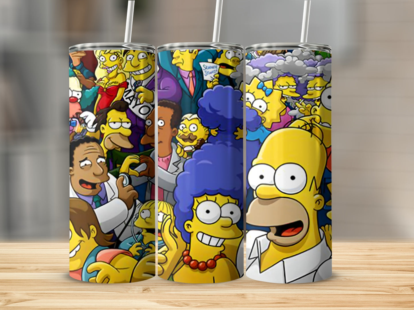 Colorful Cartoon Family Design Insulated Tumbler