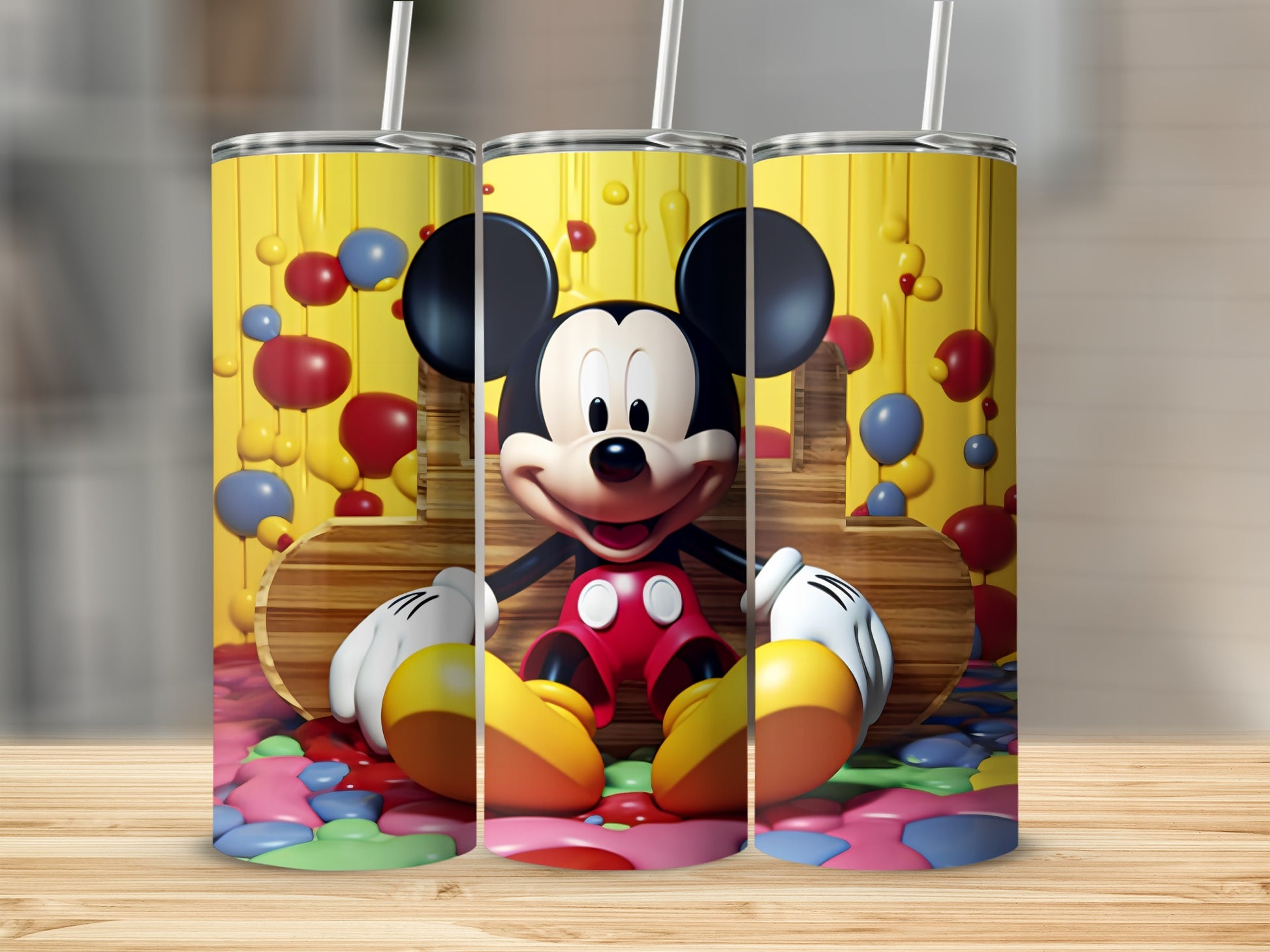 Colorful Cartoon Character Design Tumbler Product