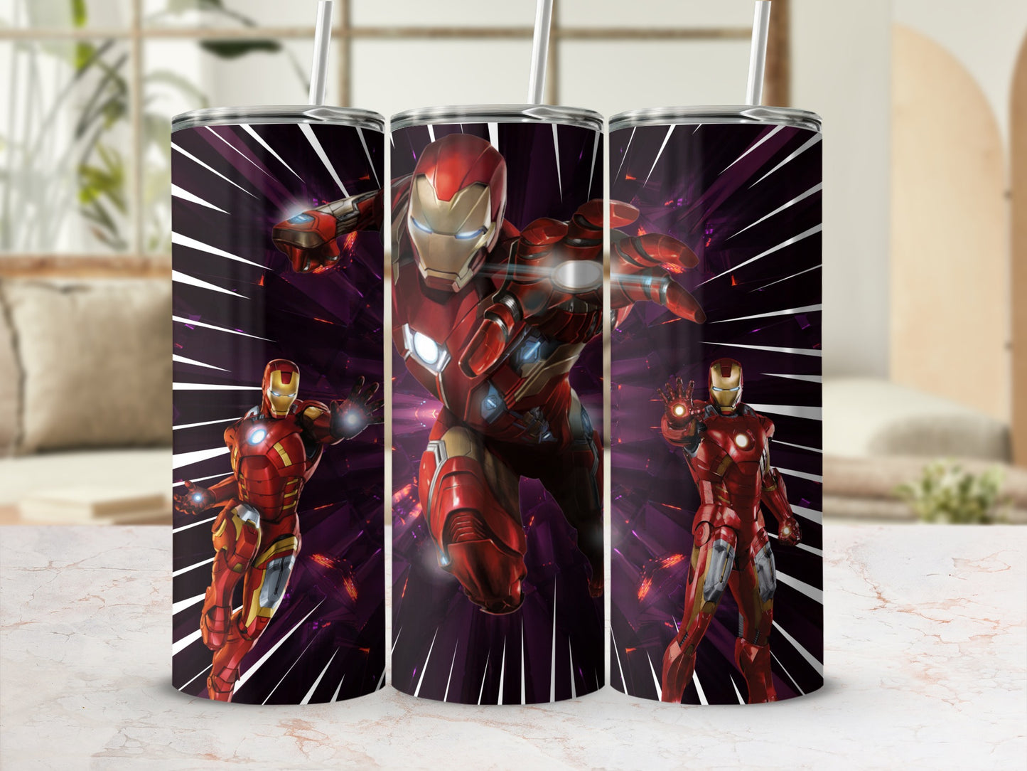 Iron Man Marvel Superhero Tumblers for Fans and Collectors