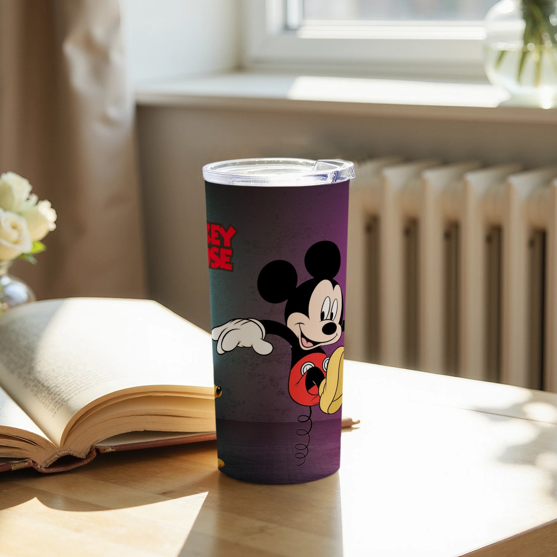 Mickey Mouse Skateboarding Scene Tumbler