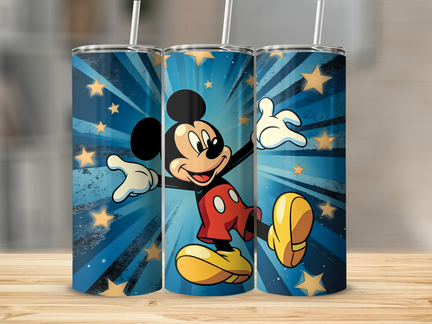Mickey Mouse Starburst Design Tumbler