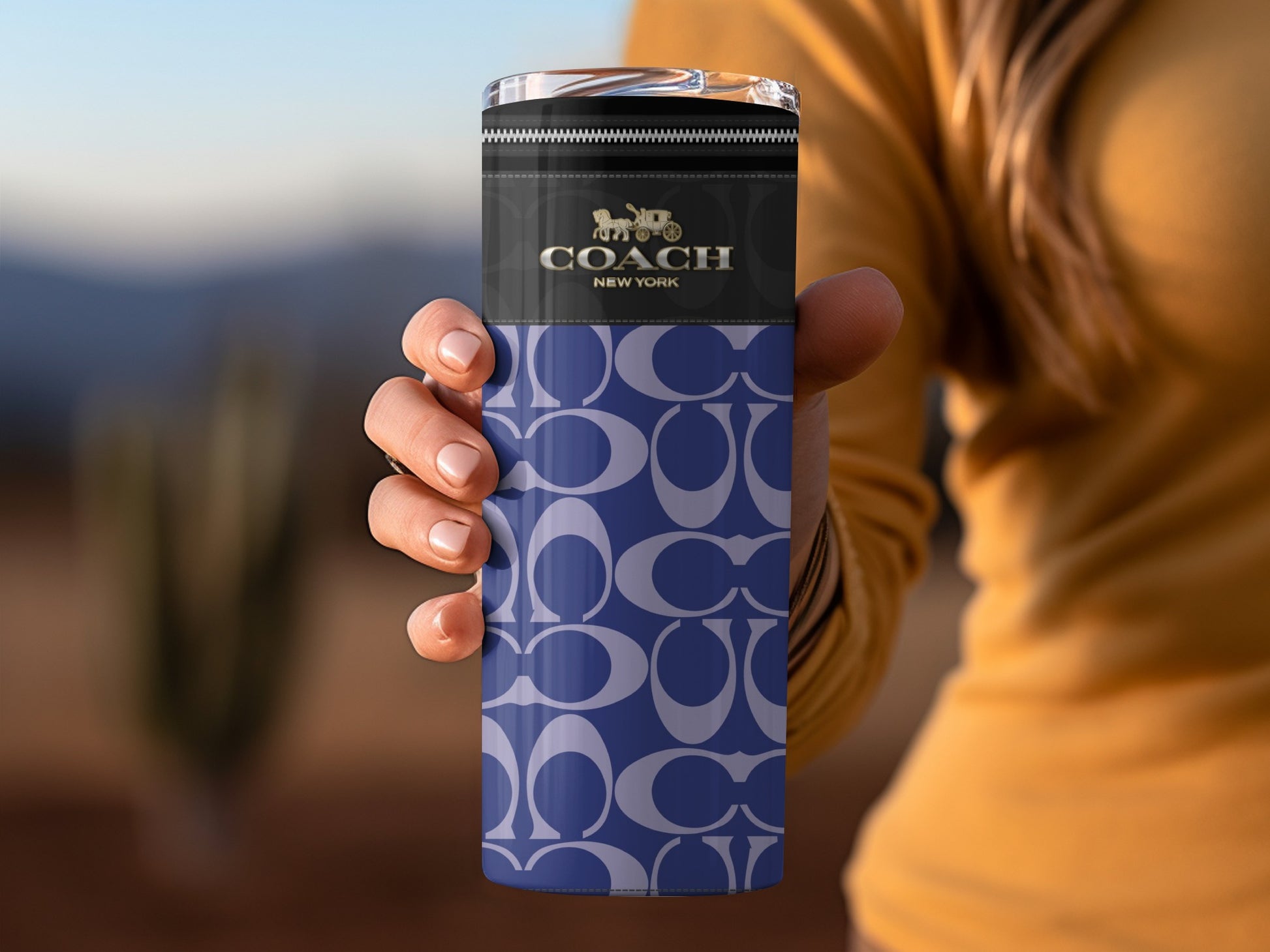 Stylish Coach New York Designer Insulated Bottle