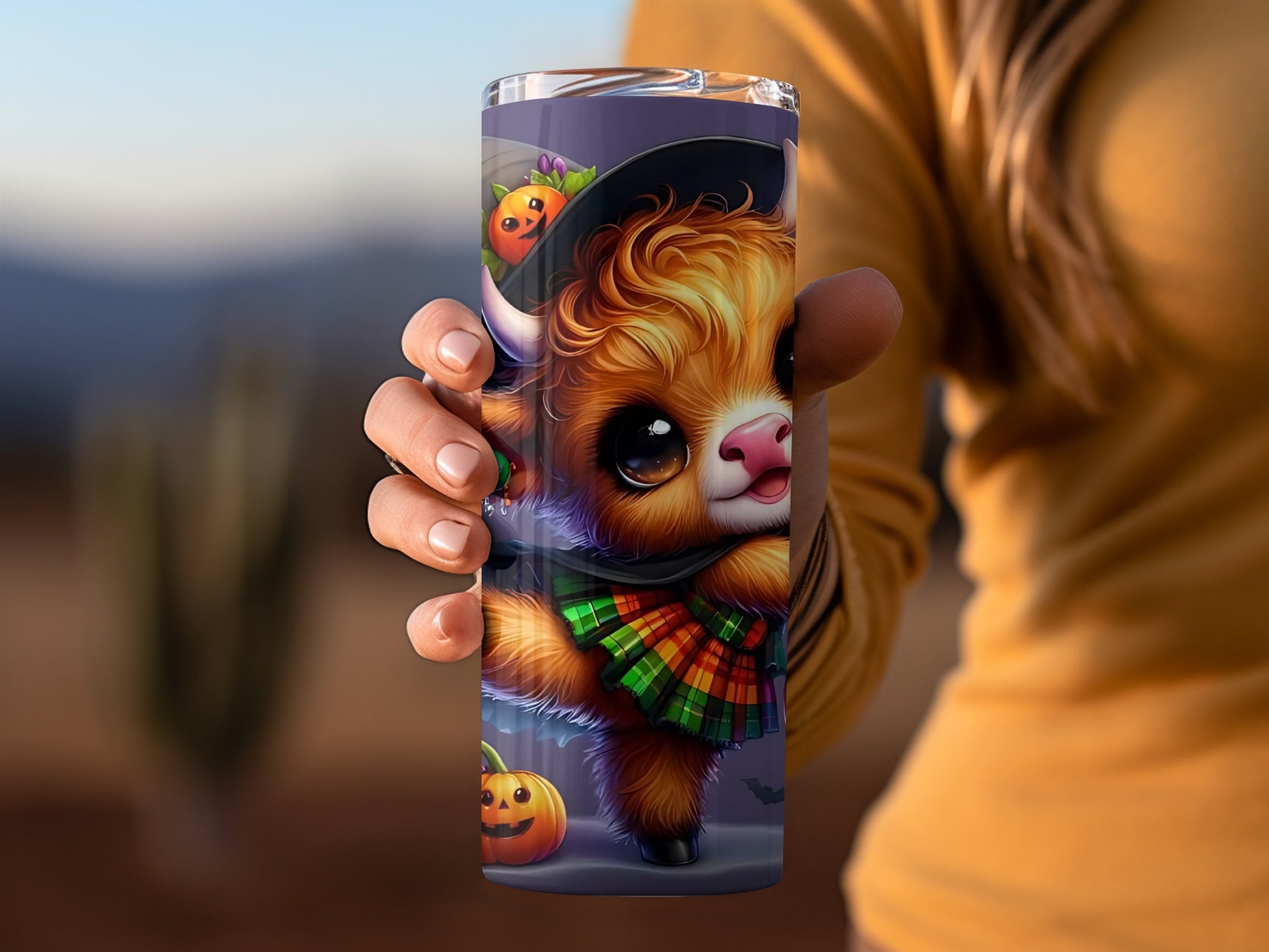 Adorable Halloween Pumpkin Costume Tumbler Cup