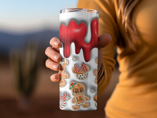 Festive Gingerbread and Candy Design Tumbler Product