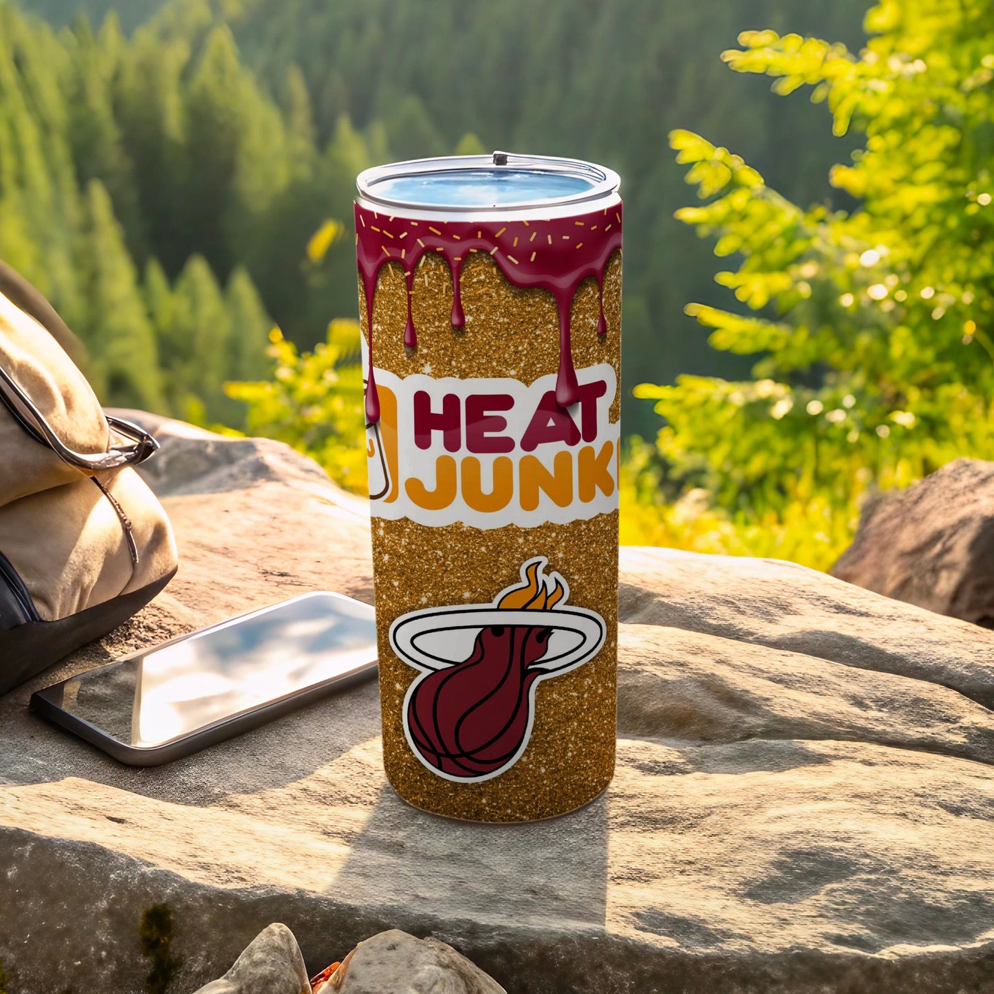 Heat Junk Basketball Drip Design Tumbler Cup