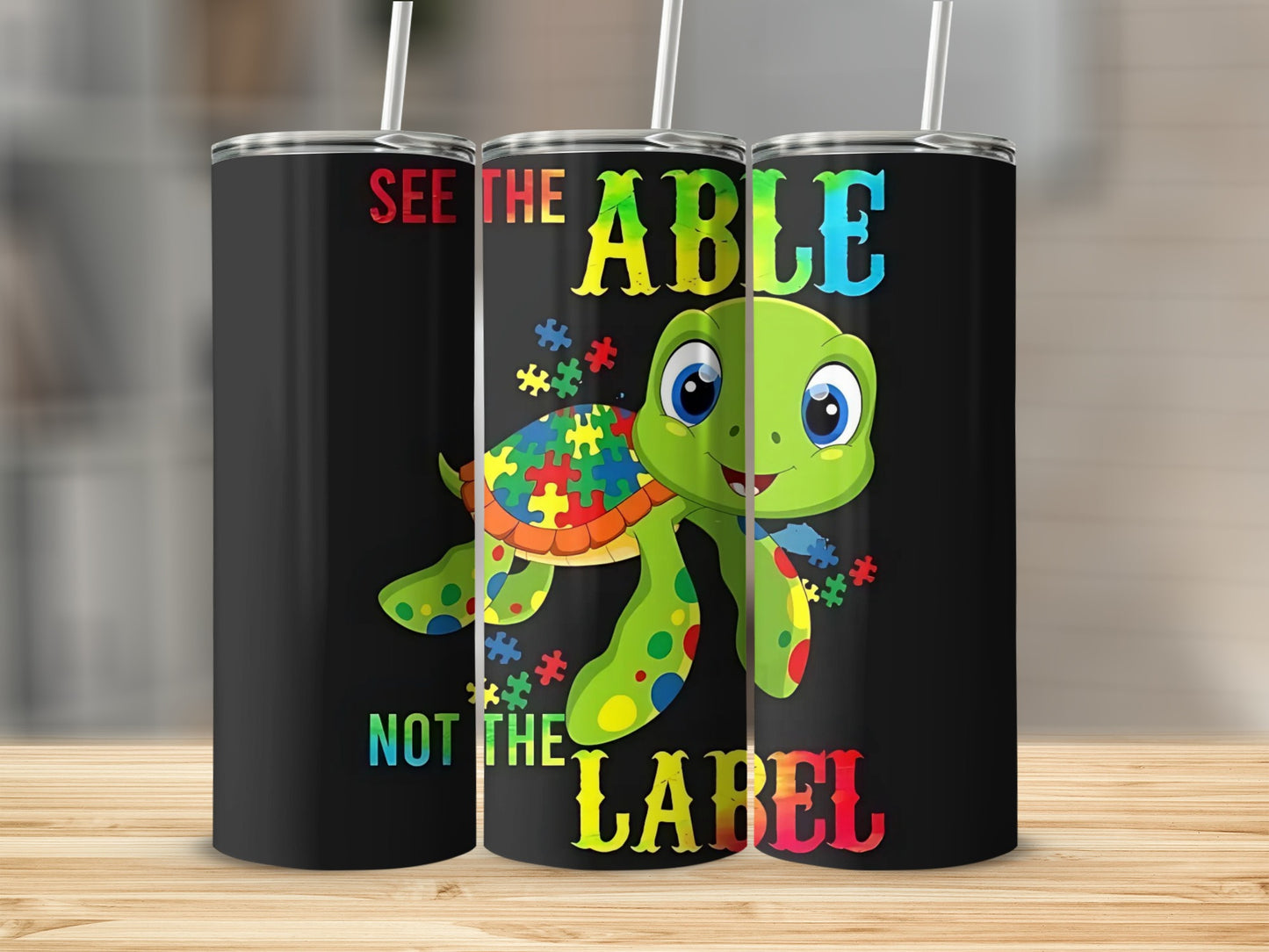 See The Able Not The Label Turtle Tumbler